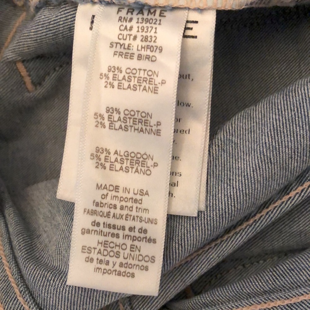 Frame Denim Le High Flare Denim Jeans in Free Bird Size 24 - Picture 9 of 16